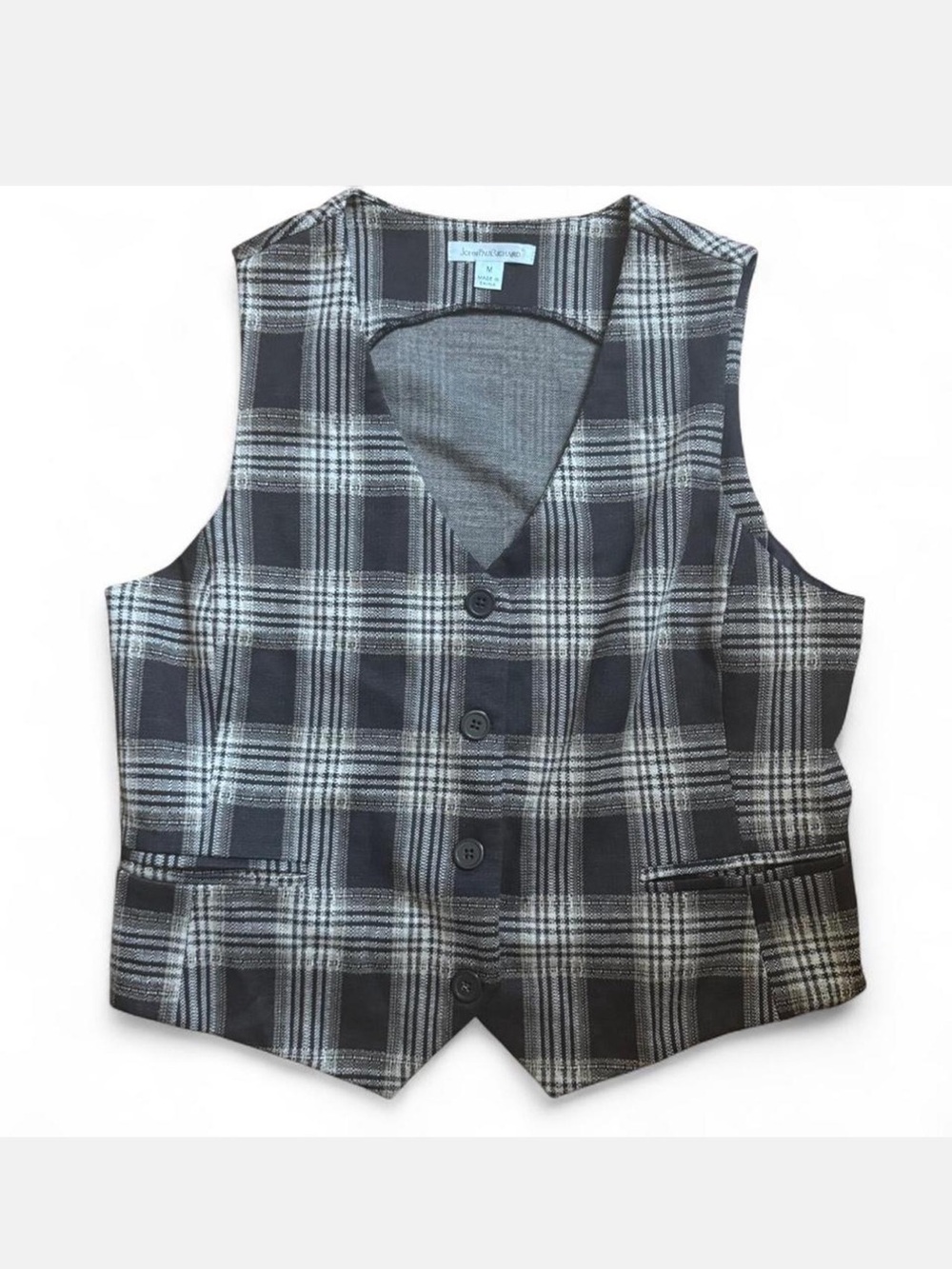 Y2K plaid vest